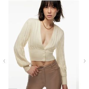 Aritzia Wilfred plunge cardigan!